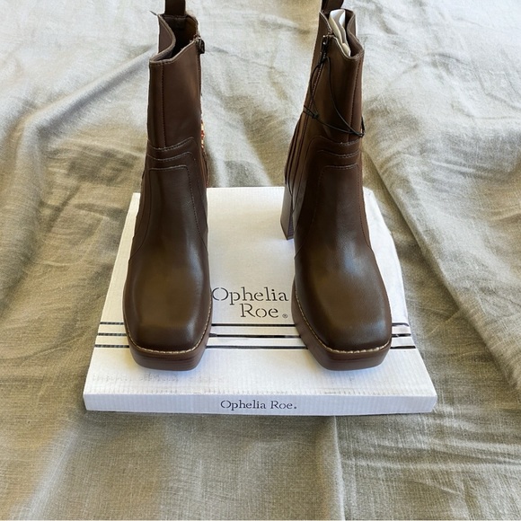 🆕 Ophelia Roe Laney Boots Chocolate Women’s Size 8M & 9M - Picture 7 of 12